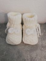 Gestrickte Babyschuhe /Socken /Taufe weiß neu Baden-Württemberg - Baienfurt Vorschau