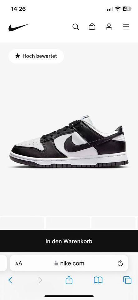 Nike Dunk low Panda neuwertig Damen in Berlin