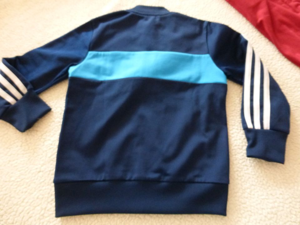 Set Jacke &T-Shirt Gr 116 Petrol Adidas Top Zustand in Radebeul