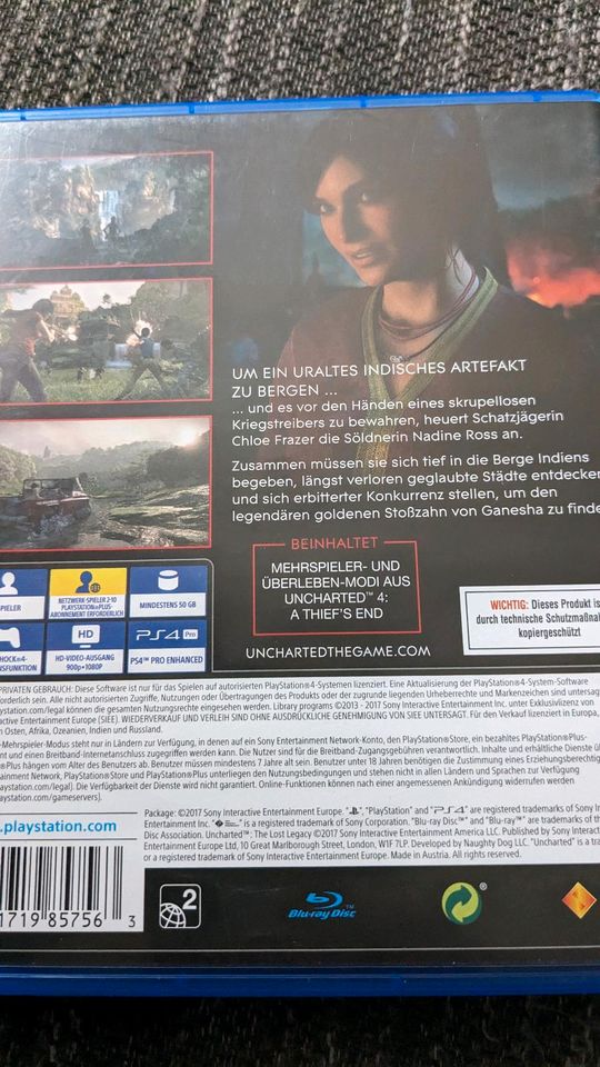 PS 4 Spiel Uncharted in Wiefelstede