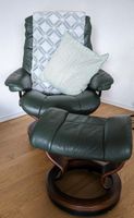 SESSEL mit Fußhocker, grünes Leder, „Stressless“, Ekornes Baden-Württemberg - Wallhausen Vorschau