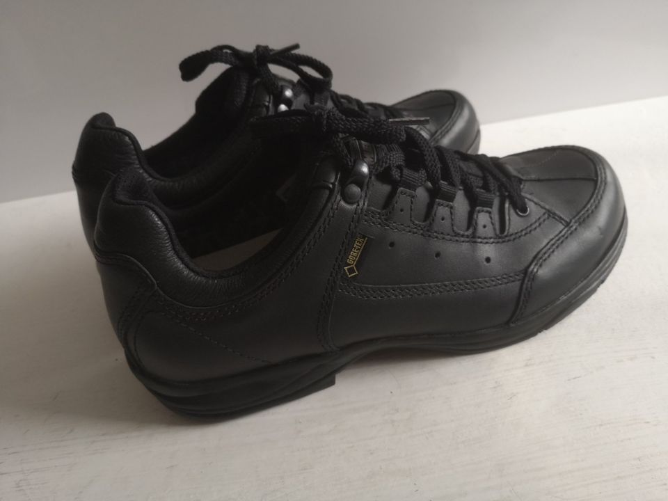 Damen Wander Schuhe MEINDL GTX Gr 39,5 UK 6 schwarz Leder in Duisburg