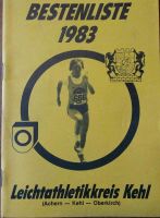 Bestenliste 1983 Leichtathletikkreis Kehl Baden-Württemberg - Willstätt Vorschau