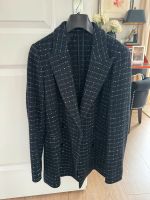 Blazer von Massimo Dutti in Boucle Optik-schwarz/blau  Gr. 36 Harburg - Hamburg Heimfeld Vorschau