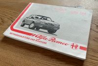 Betriebsanleitung Alfa Romeo 75 aus 1988 Hessen - Zierenberg Vorschau