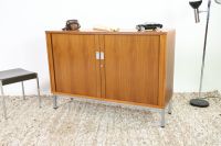 Vintage Aktenschrank 90er Jahre | Mid Century Kommode Schiebetüren Sideboard Rollschrank Büro Schrank Vintage Retro  80er  Holz Berlin - Tempelhof Vorschau