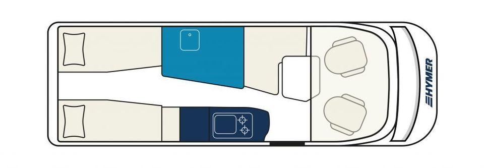 HYMER / ERIBA / HYMERCAR Exsis-i 580 Pure AUTOMATIK, 180 PS, NAVI,TV+SAT in Fuldatal