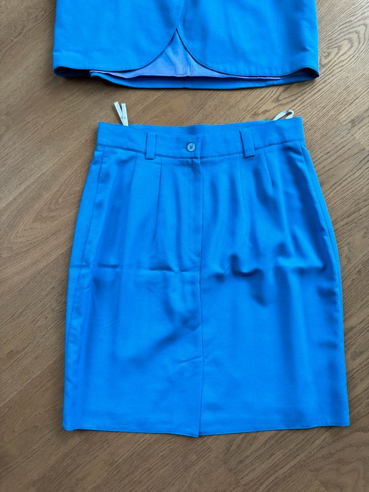 Doob Damen Anzug Rock Bluse Oberteil Shirt Blau 40 L sexy in Düsseldorf