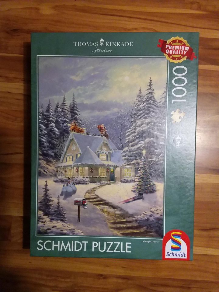 Puzzle Kinkade, Am Heiligabend ,1000 Teile in Vitte