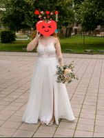 Hochzeitskleid mit Beinschlitz Nordrhein-Westfalen - Bergkamen Vorschau