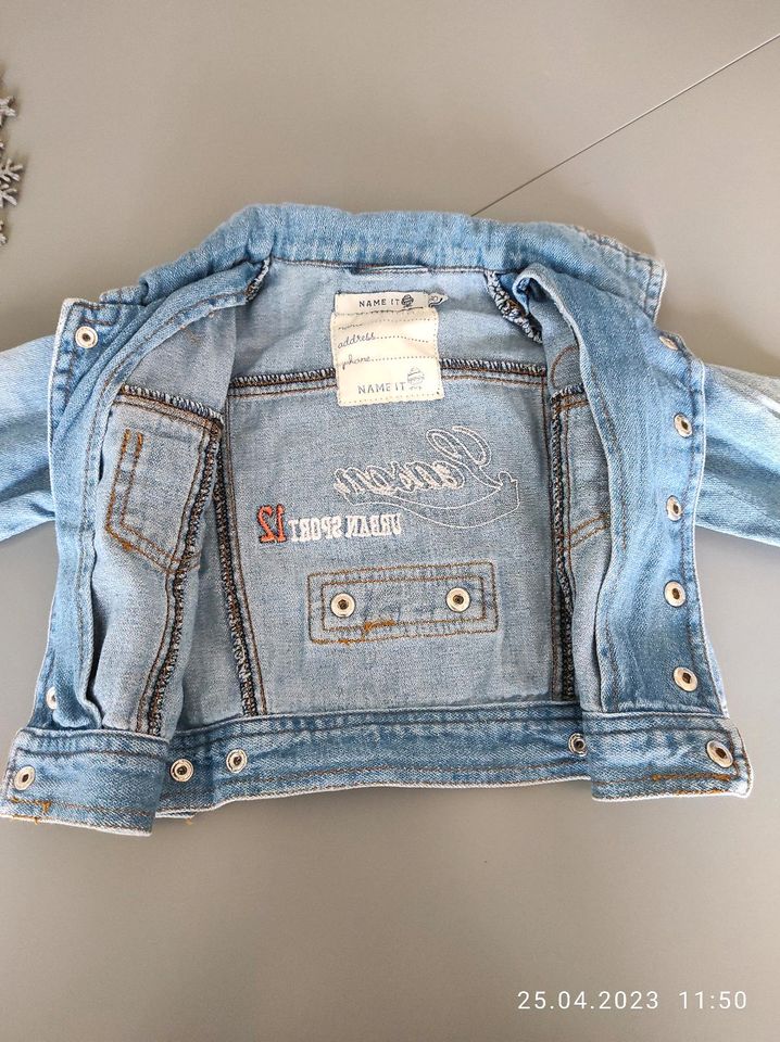 Name it Jeansjacke *80* weicher leichter Stoff in Hoppegarten