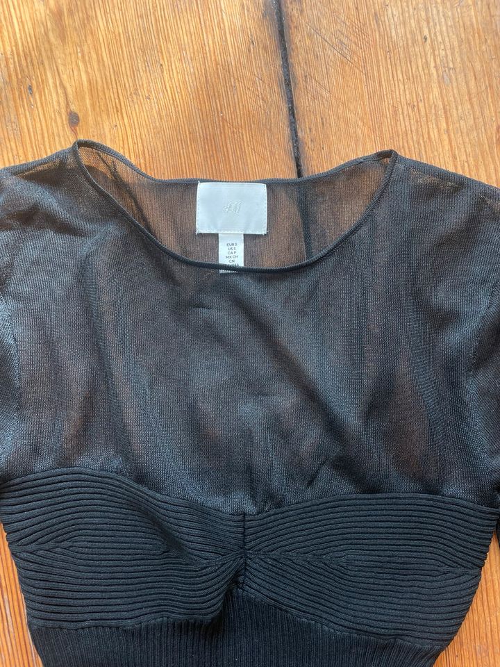 H&M Bluse Ripstrick mit Mesh in Hamburg