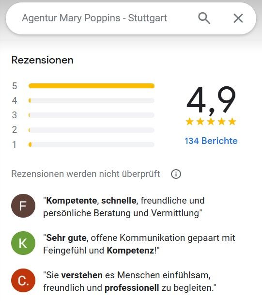 Nanny (m/w/d) für 3-jährigen Jungen und Baby, Job-Nr. 404 in Renningen