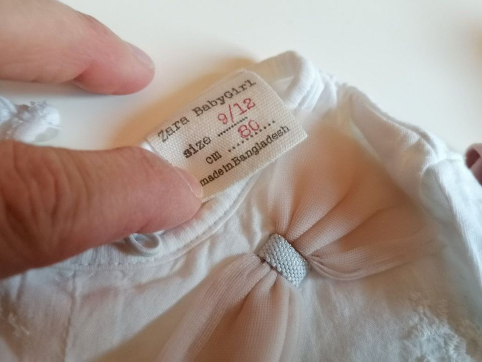 3er Paket Langarmshirts Bluse Gr. 80 Mädchen H&M, Zara in München