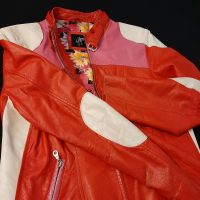 Lederjacke Bikerjacke rot pink weiß xl gipsy Nürnberg (Mittelfr) - Mitte Vorschau