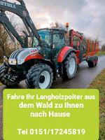 Holztransport Langholz Rückewagen Polterholz Mulchservice Rheinland-Pfalz - Rheinböllen Vorschau