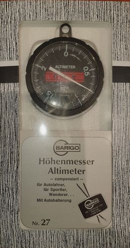 Höhenmesser Altimeter Barigo Nr 27 bis 2500 HM neu OVP+Schutzfolie+Autohalterung in München