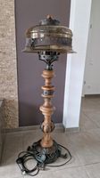 Stehlampe Lampe Antik Messing Holz Glas Nordrhein-Westfalen - Oelde Vorschau