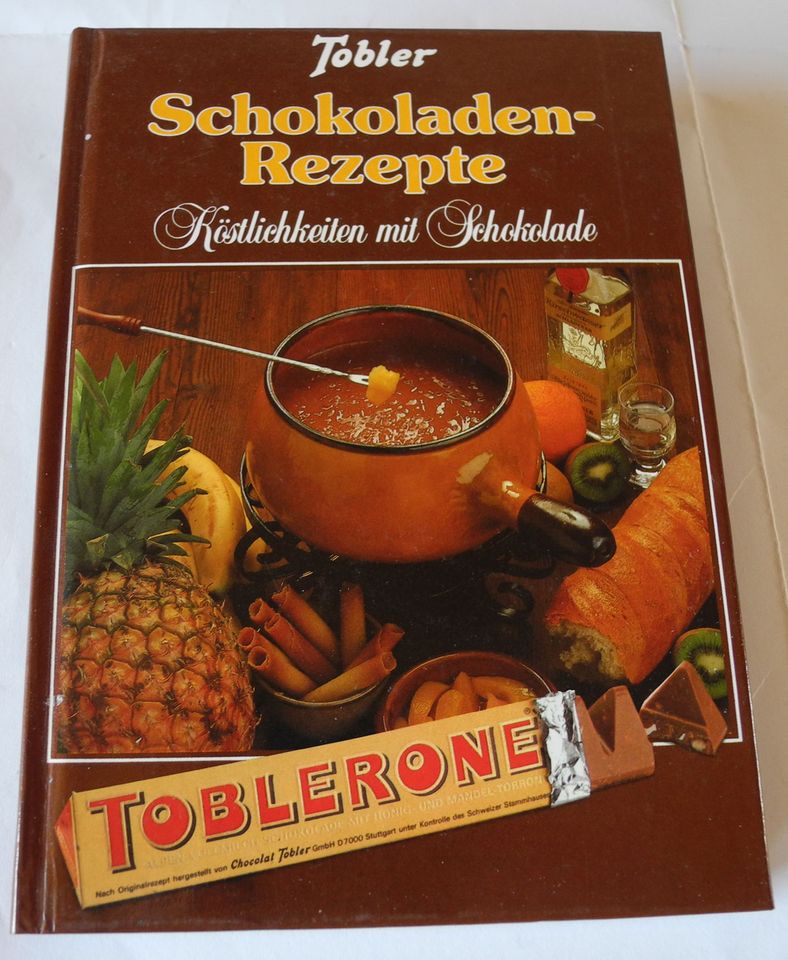 Tobler Schokoladenrezepte, Köstlichkeiten mit Schokolade; neuw. in Neustadt an der Weinstraße