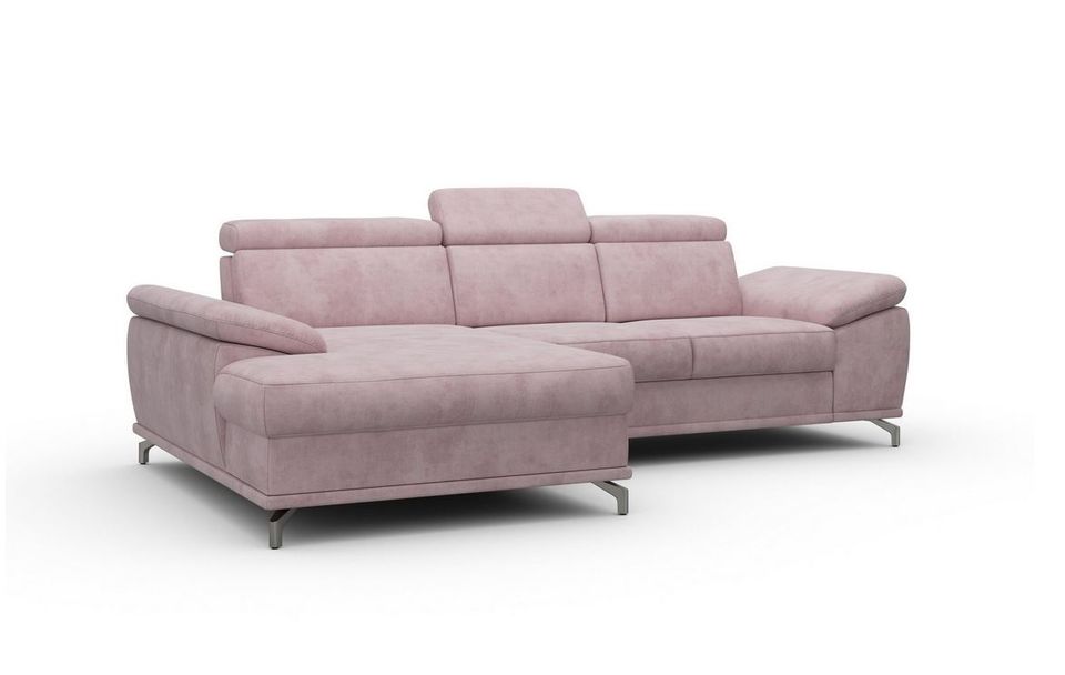 Ecksofa & Hocker 295cm Federkern Schlaffunktion Bettkasten Rose in Köln