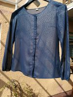 S.oliver Bluse Langarm Gr. 40 blau Leomuster transparent Bayern - Augsburg Vorschau