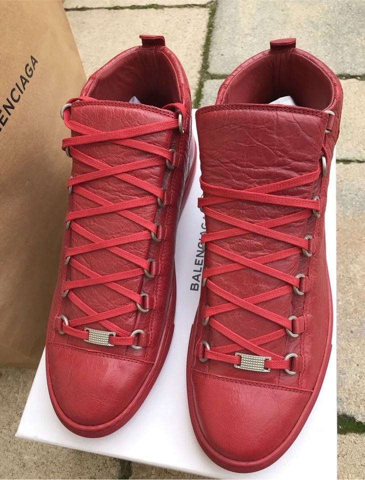 Balenciaga Arena Sneaker Rot Rouge Off White Größe 44 Triple S in Erfurt