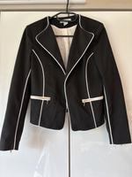 Blazer schwarz mit weißen Verzierungen 40 h Hessen - Künzell Vorschau