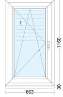 Neues Kunststoff Schüco Fenster 663x1160mm Hessen - Alheim Vorschau