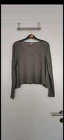 Damen crop top grau shirt rundhals shirt schößchen viskose XS 34 Hessen - Heusenstamm Vorschau
