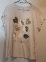 Damen-T-Shirt, Gr.L, grau, mit Herzchen, neu Sachsen - Flöha  Vorschau
