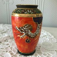 Vintage kl. Chinesische Vase aufliegende Malerei-50er/60er Nordrhein-Westfalen - Bönen Vorschau