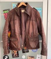 Stradivarius Lederjacke used braun L echtleder Bayern - Fürth Vorschau