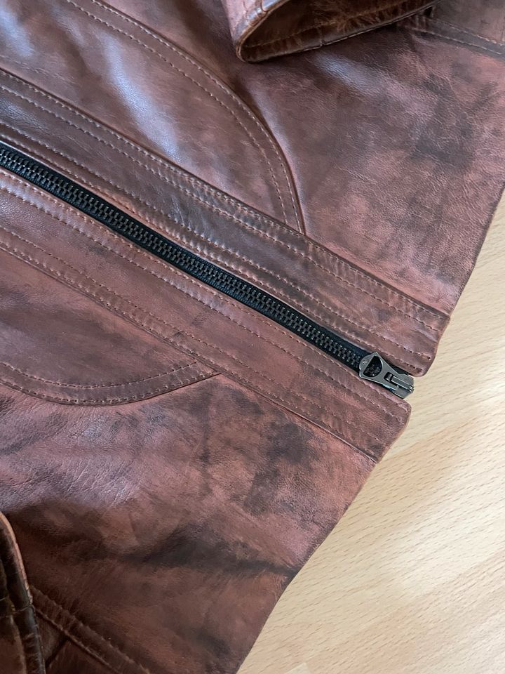 Lederjacke - sehr weich - braun - 100% Leder - Vera Pelle in Varel