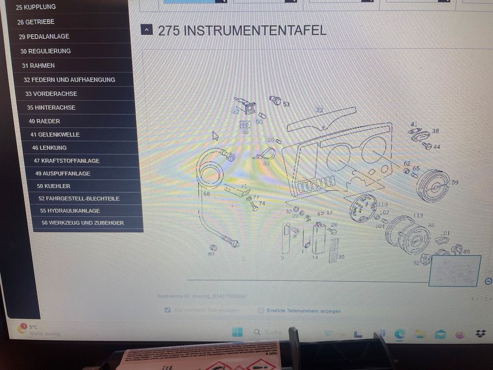 Neue originale MB Trac Biegsame Welle A0045426607 Tachowelle in Illmensee