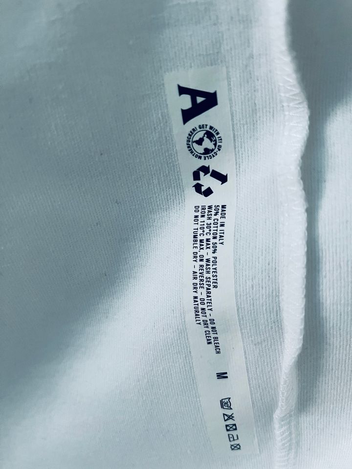 ALYX Visual Shirt Gr M weiß Baumwolle (NP:299,-€) *NEU* in Frankfurt am Main