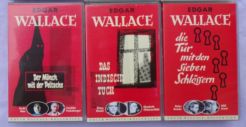 35 EDGAR WALLACE  Filme Videos Rote Serie + 3 GESCHENKE!!! in Fulda