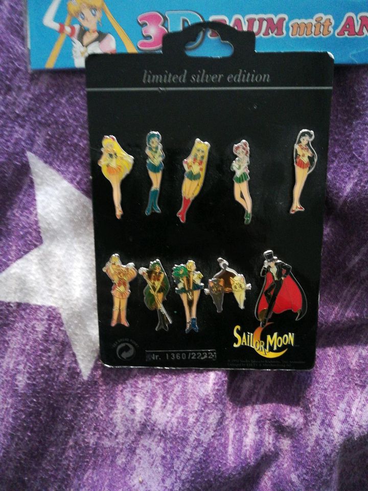 Manga 90er Sailor Moon 3D Sticker silver Pins Armband Fotoalbum in Gemünden a. Main