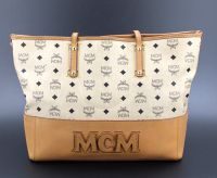 MCM Tasche Shopper Damen Handtasche beige braun gold schwarz Logo Duisburg - Duisburg-Mitte Vorschau