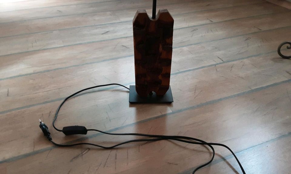 Lampe Fuß aus Holz 50cm in Moosburg a.d. Isar
