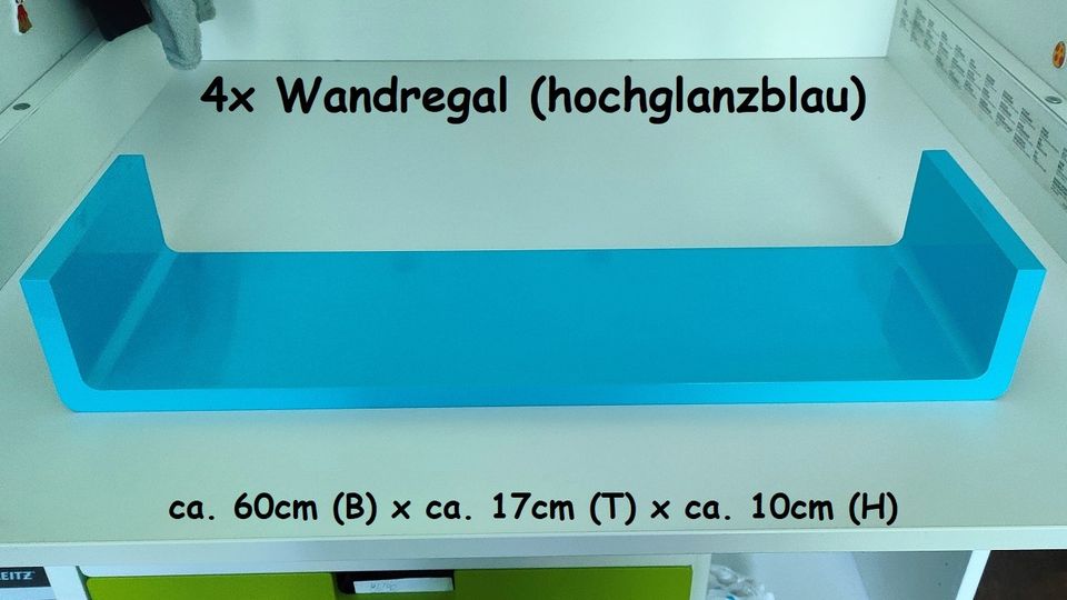 * TOP * 4x Wandregal * 60cm (B) x 17cm (T) x 10cm (H) * TOP * in Rostock