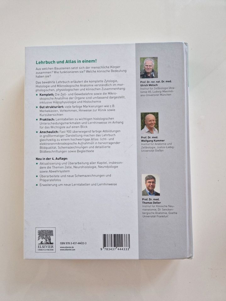 Welsch Lehrbuch Histologie 4. Auflage in Geldern