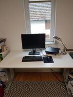 Schreibtisch weiß/grau 150 x 80 cm +++ sehr stabil +++ Hessen - Gladenbach Vorschau
