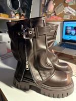 Lederboots/ Mid Calf Boots/ Stiefel/ y2k/ Leder/ Schuhen/ Shoes München - Maxvorstadt Vorschau