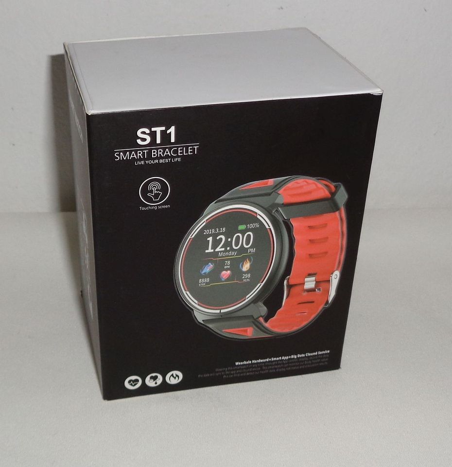 ST1 Smart-Armband Full Touch Gesundheitsüberwachung IP68 Watch/Uh in München