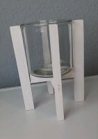Weißes Deko-Glas auf Holzgestell o. Deko, gebraucht Schleswig-Holstein - Neumünster Vorschau