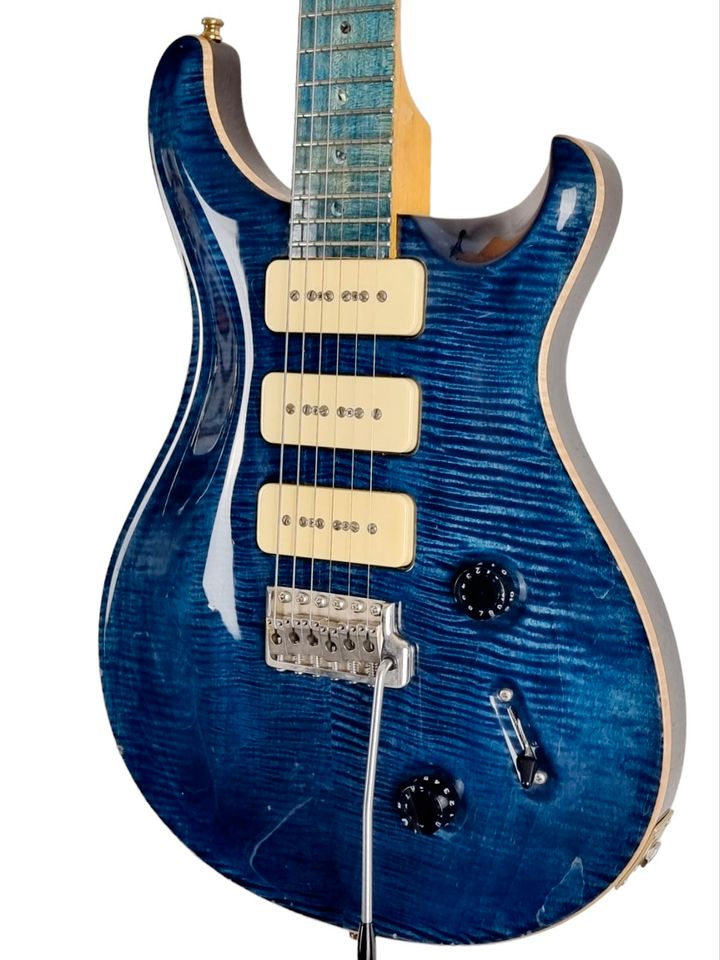 2001 PRS Custom 22 MN Soapbar 3x P90 Whale Blue Maple Neck USA in Linsengericht