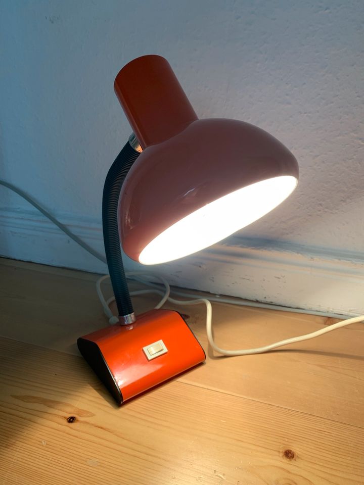 Vintage/Retro Lampe/Tischlampe 70er Jahre Orange in Berlin