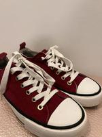 Rot weiße Schuhe Converse-Style Gr. 38 *top Zustand* Bielefeld - Brackwede Vorschau