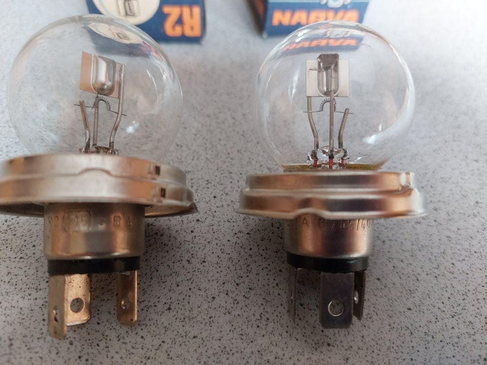 DDR NARVA Glühlampe R2 6V 45 40W E15 Bilux Scheinwerferlampe Oldt in Sehmatal-Sehma