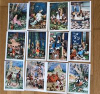 12 Märchen Postkarten oppel & Hess Darmstadt sammeln Düsseldorf - Friedrichstadt Vorschau